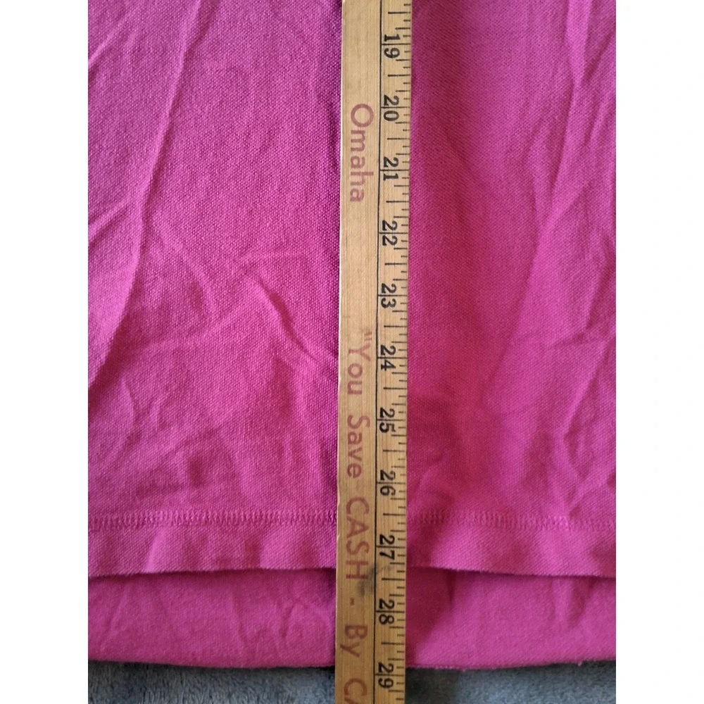 Mens XXL Express‎ Short Sleeve Polo Shirt Pink Large Lion Logo Classic - Picture 10 of 11